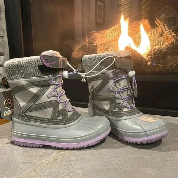 Khombu AVA Waterproof Thermolite snow boots Faux fur lined padded insole Durable - Picture 1 of 13